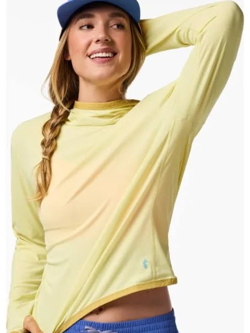 Cotopaxi Sombra Sun Hoodie in Honeydew yellow